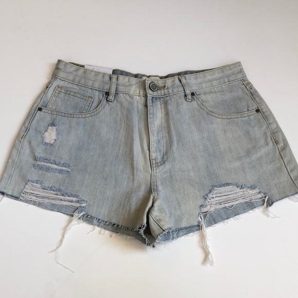 FOREVER 21 SKY BLUE HIGH WAISTED SIZE 27 BNWT - Picture 1 of 5